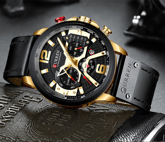 RELOJ CURREN - ELEGANTE NEGRO | SKU: CUR-29 - CLOCK-PERU