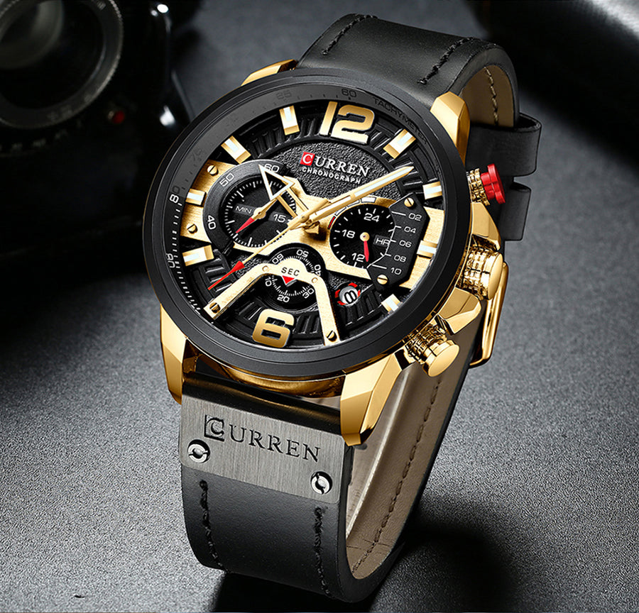 RELOJ CURREN - ELEGANTE NEGRO | SKU: CUR-29 - CLOCK-PERU