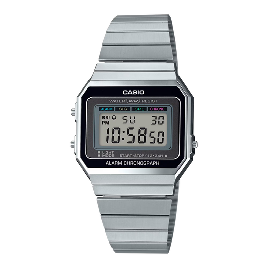 RELOJ CASIO VINTAGE A-700W-1A ORIGINAL PLATEADO | SKU: CAS-144