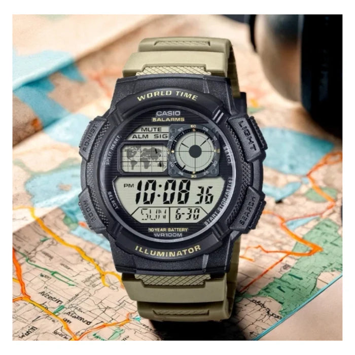 RELOJ CASIO DIGITAL ORIGINAL | AE-1000W-5AV | CAS-289