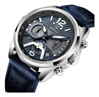 RELOJ BENYAR  ORIGINAL AZUL CUERO NEGOCIADOR | BEN-12