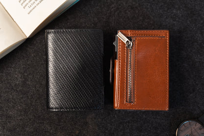 BILLETERA PARA HOMBRE CARBONO NEGRO | SKU: BIL-03
