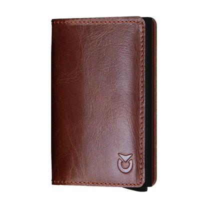 BILLETERA CUERO-SMART MARRÓN PARA HOMBRE | SKU: BIL-05