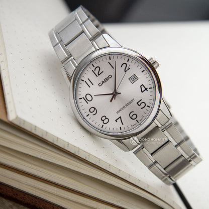 RELOJ CASIO MTP-V002D-7BUDF ORIGINAL BLANCO | SKU: CAS-137