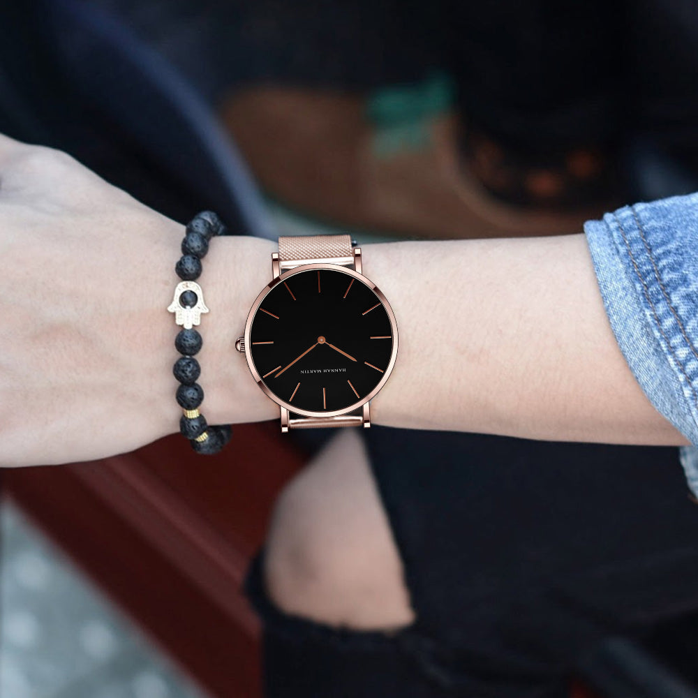 RELOJ HANNAH MARTIN - ORO CASUAL | SKU: HAN-2