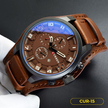 RELOJ CURREN ORIGINAL - CASUAL MARRON - NEGRO 8225 | CUR-14, CUR-15, CUR-16, CUR-17