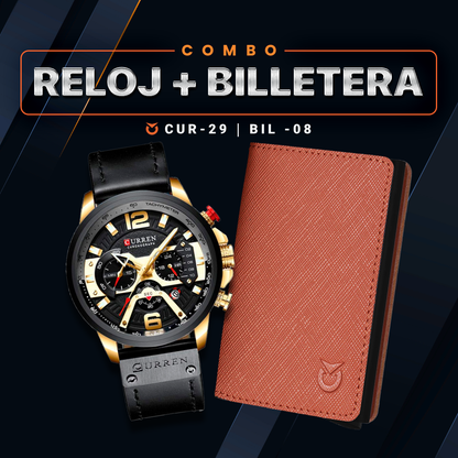COMBO RELOJ CURREN + BILLETERA | CUR-29 - BIL-08