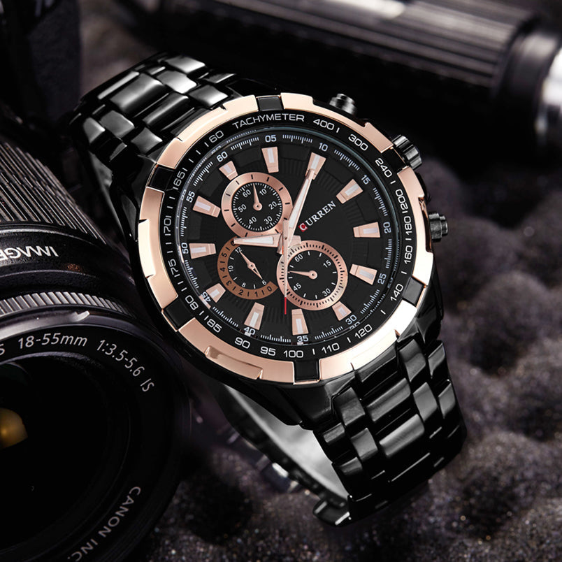 RELOJ CURREN - ULTRA DE ACERO | SKU: CUR-24 - CLOCK-PERU
