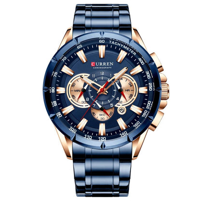 RELOJ CURREN - QUARTZ AZUL | SKU: CUR-33 - CLOCK-PERU