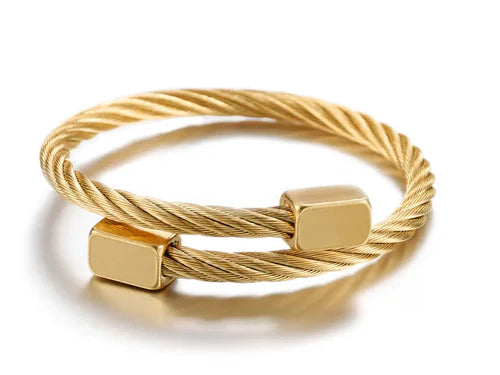 BRAZALETE ORO ESPIRAL | BRA-36
