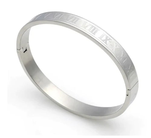 BRAZALETE PLATEADO ROMANO | BRA-40