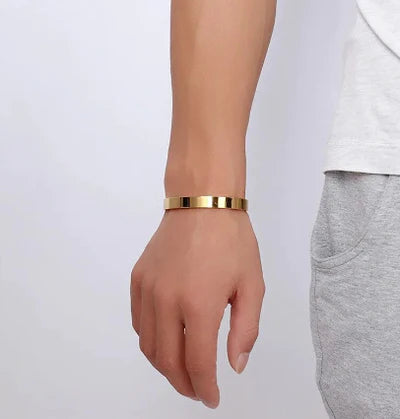 BRAZALETE CIRCULAR DORADO TIPO ARO| BRA-43