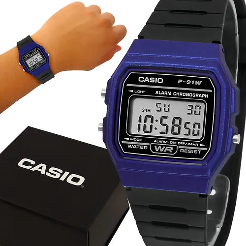 F-91WM-2A | RELOJ CASIO AZUL ORIGINAL