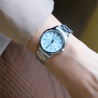 RELOJES CASIO ORIGINAL MUJER LTP-V005D-2B PLATEADO | CAS-283