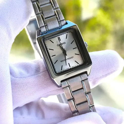 RELOJES CASIO ORIGINAL LTP-V007D-7E PLATEADO | CAS-285