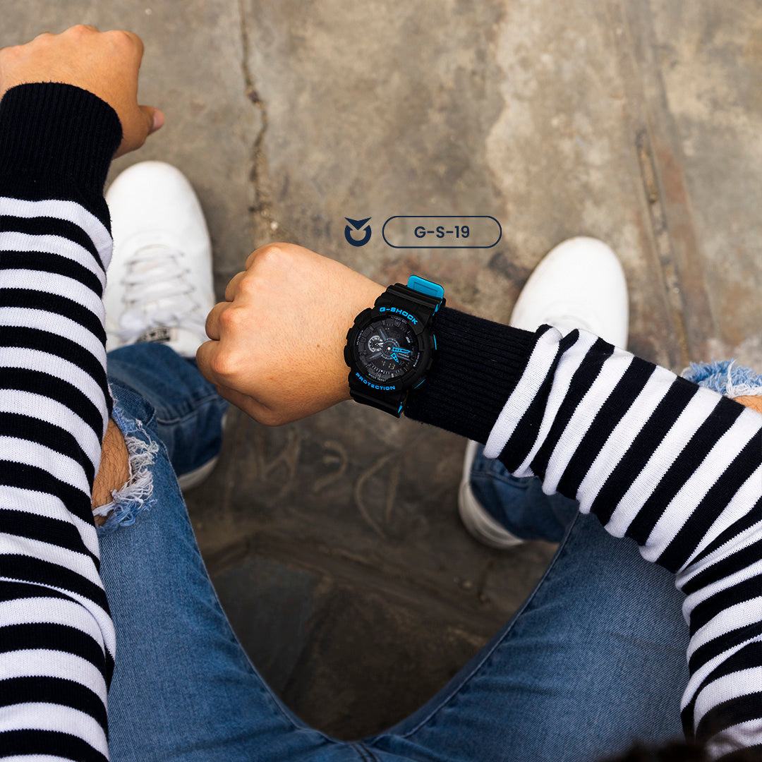 RELOJ G-SHOCK - DEPORTIVO NEGRO GA-110 | G-S-19