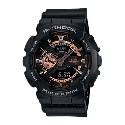 RELOJ G-SHOCK - DEPORTIVO NEGRO GA-110 | G-S-8