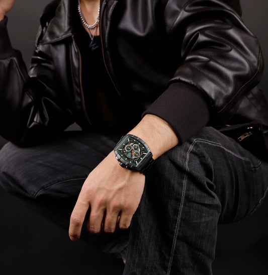 RELOJ NAVIFORCE ORIGINAL ACERO TIPO RM ACERO NEGRO | SKU: NAV-128