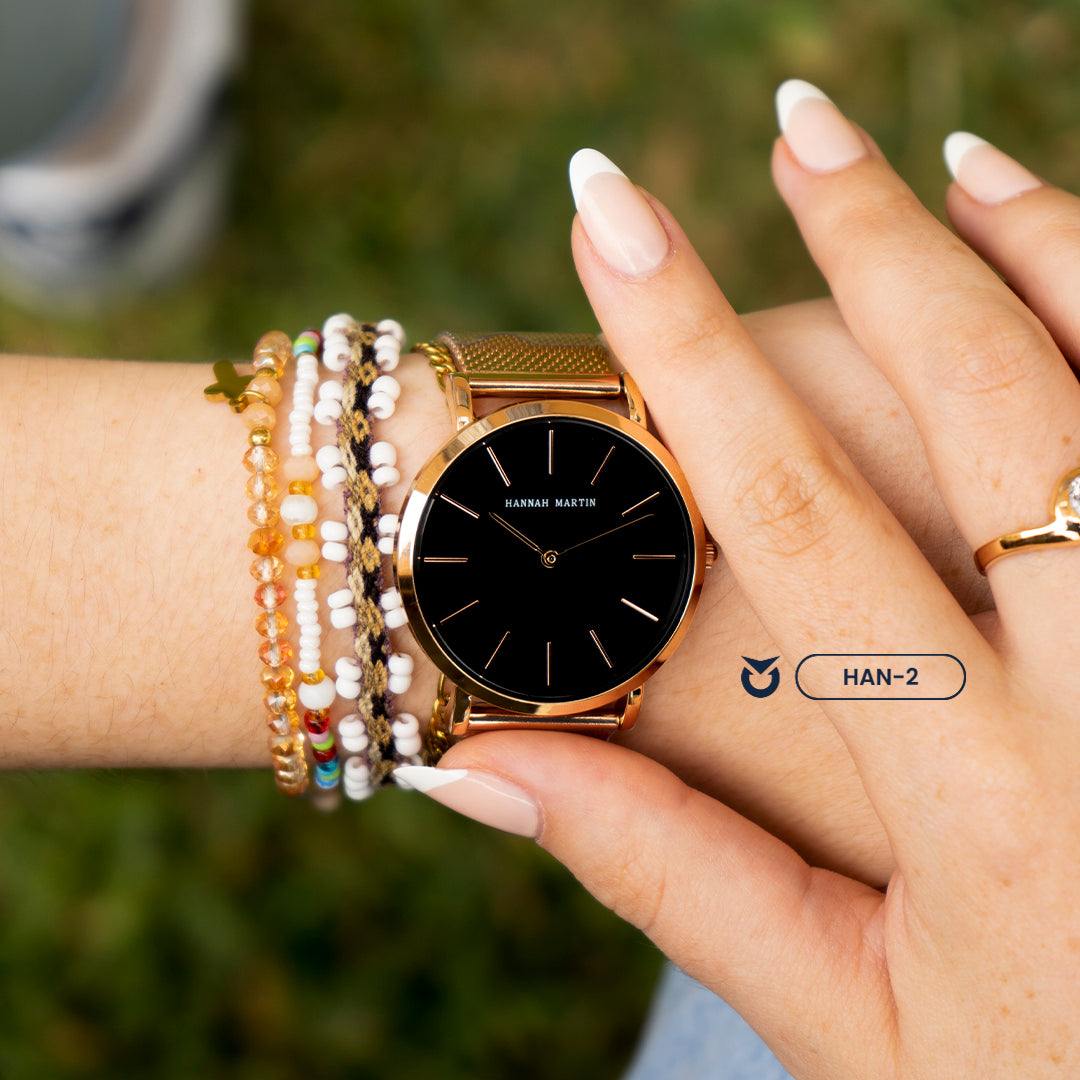 RELOJ HANNAH MARTIN - ORO CASUAL | SKU: HAN-2