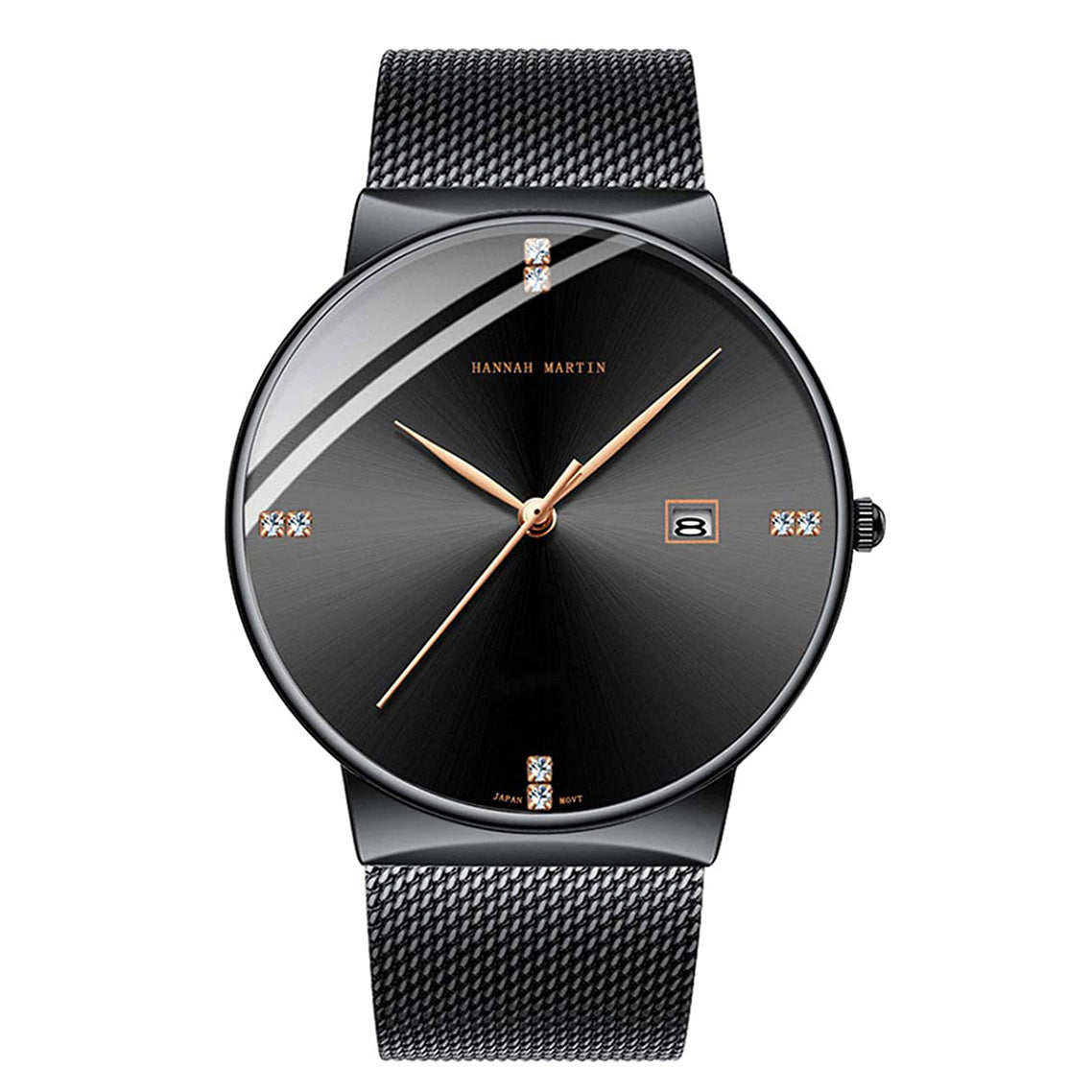 RELOJ HANNAH MARTIN NEGRO VERANO ELEGANTE | SKU: HAN-22