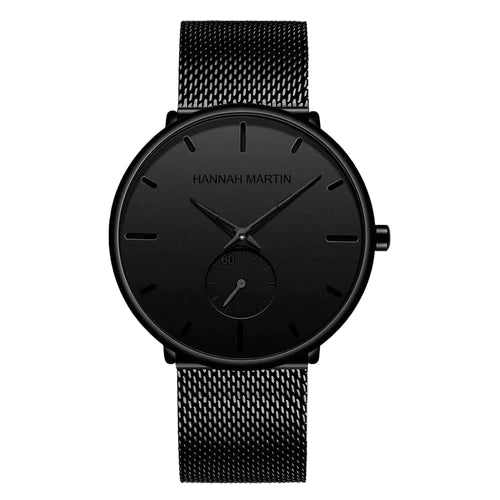 RELOJ HANNAH MARTIN ELEGANTE NEGRO MATE | SKU: HAN-27 HAN-28 HAN-65