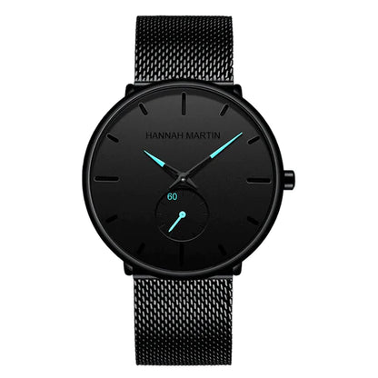 RELOJ HANNAH MARTIN ELEGANTE NEGRO MATE | SKU: HAN-27 HAN-28