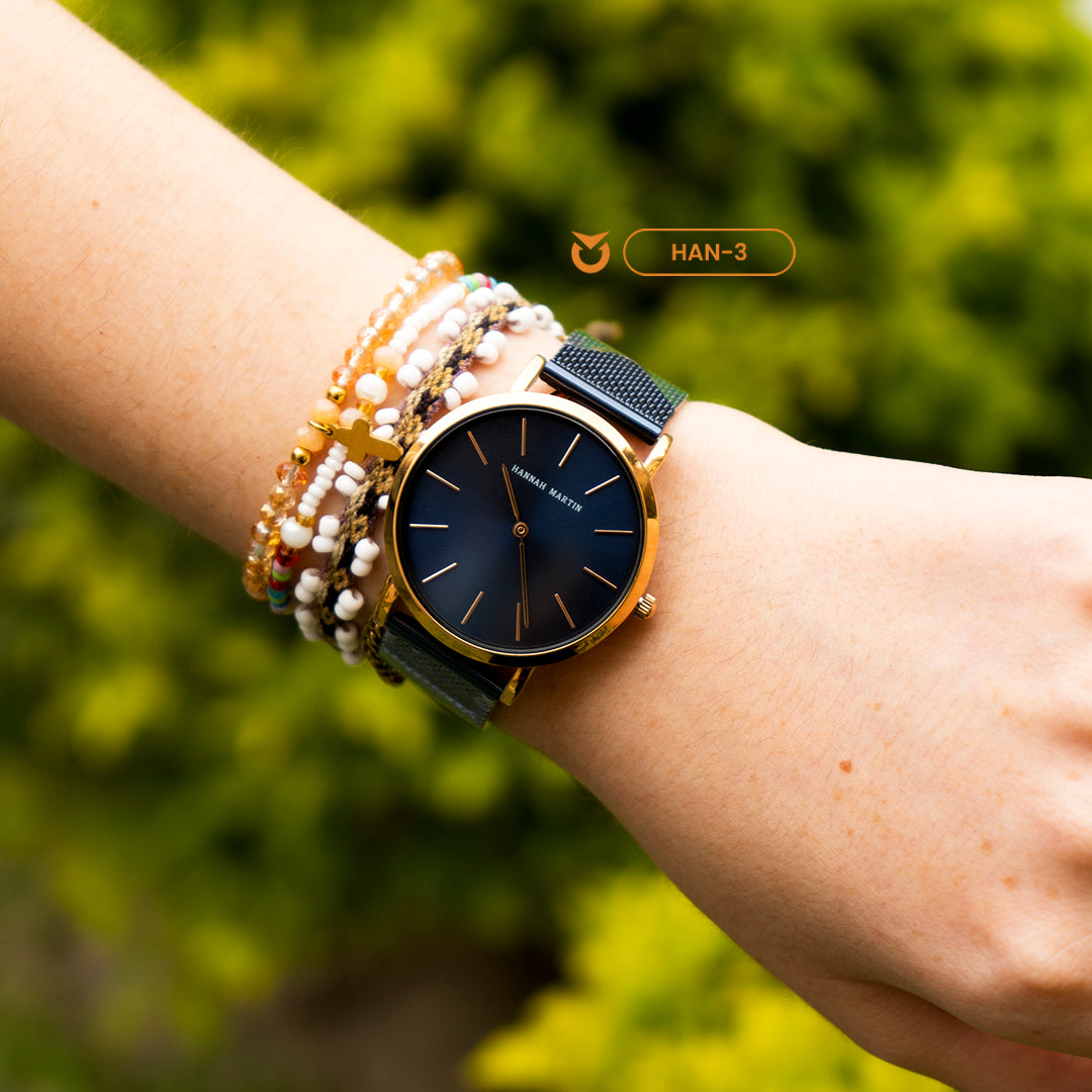 RELOJ HANNAH MARTIN - AZUL CASUAL | SKU: HAN-3
