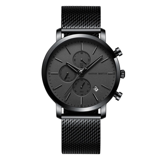 RELOJ HANNAH MARTIN - NEGRO COMPLETO CASUAL | SKU: HAN-5