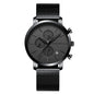 RELOJ HANNAH MARTIN ORIGINAL - ELEGANTE NEGRO Y AZUL | SKU: HAN-5 | HAN-16