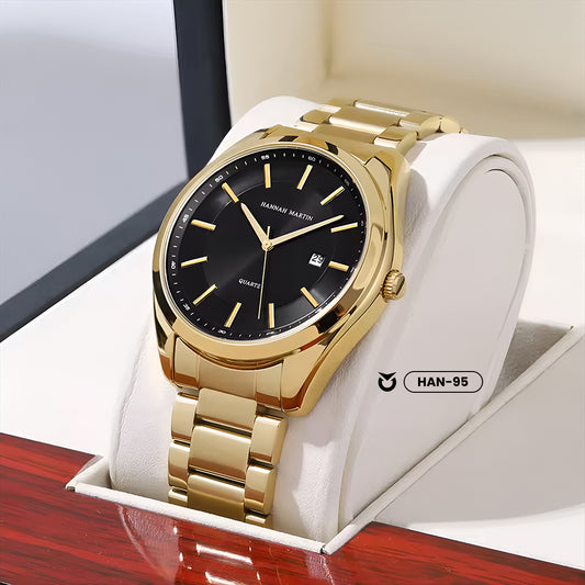 RELOJ ORIGINAL HANNAH MARTIN - ELEGANTE Y CASUAL - DORADO | HAN-95