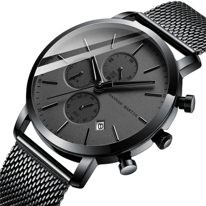 RELOJ HANNAH MARTIN - NEGRO COMPLETO CASUAL | SKU: HAN-5