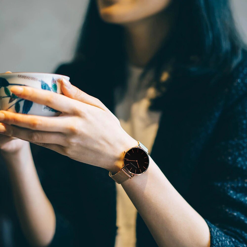 RELOJ HANNAH MARTIN - ORO CASUAL | SKU: HAN-2