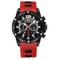 RELOJ MINIFOCUS - ROJO CON NEGRO | SKU: MIN-6 - CLOCK-PERU