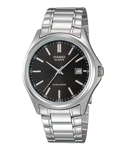 MTP-1183 | RELOJ CASIO ORIGINAL DE ACERO NEGRO| CAS-221