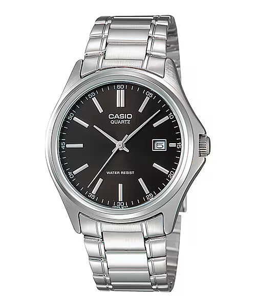MTP-1183 | RELOJ CASIO ORIGINAL DE ACERO NEGRO| CAS-221