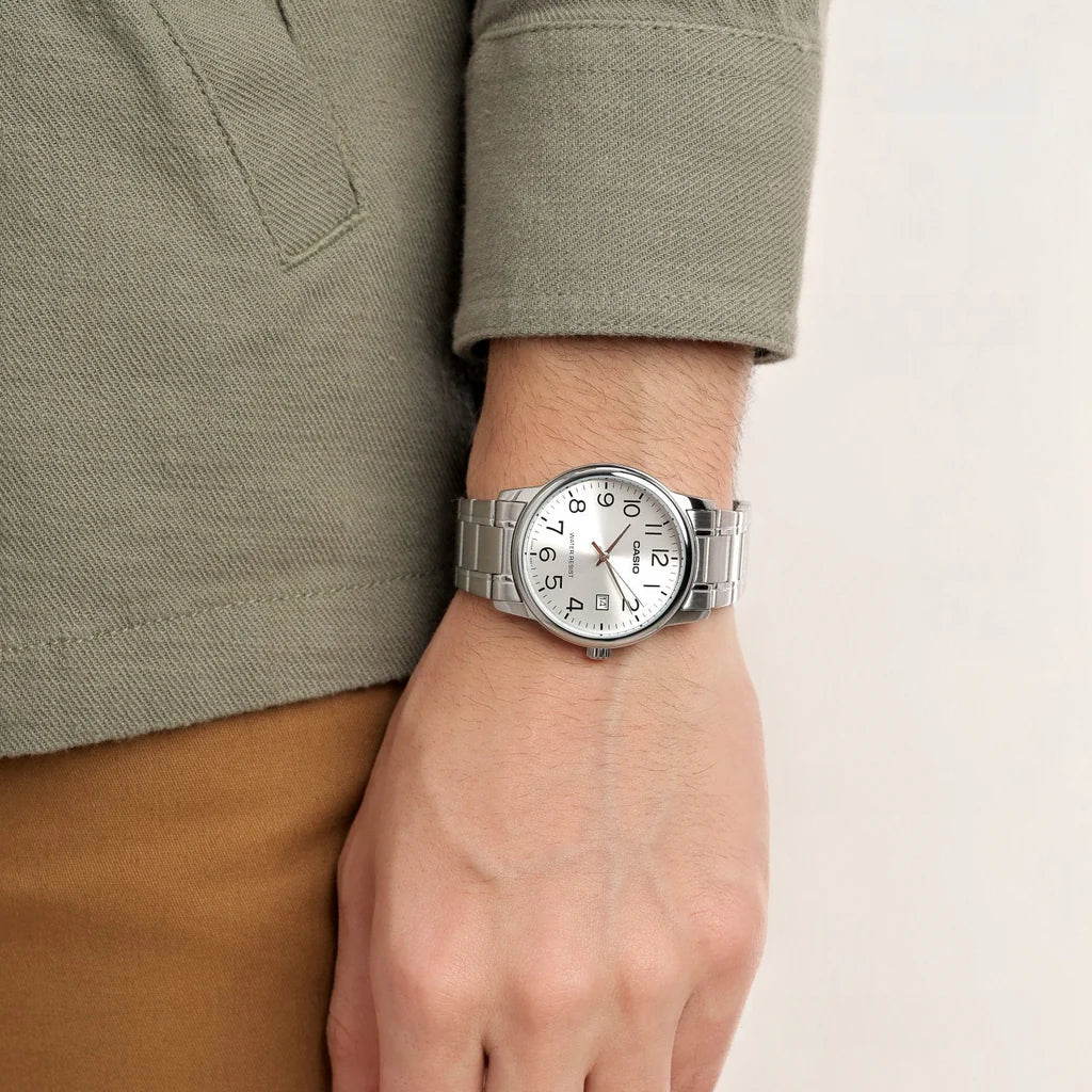 RELOJ CASIO MTP-V002D-7BUDF ORIGINAL BLANCO | SKU: CAS-137