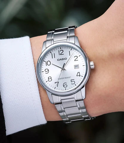 RELOJ CASIO MTP-V002D-7BUDF ORIGINAL BLANCO | SKU: CAS-137