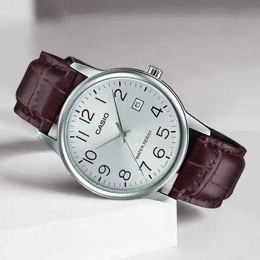 RELOJ CASIO MTP-V002L-7B2U ORIGINAL MARRON| SKU: CAS-123