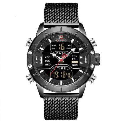 RELOJ NAVIFORCE ORIGINAL - ACERO AZUL, Negro | SKU: NAV-10 | NAV-11