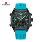 RELOJ NAVIFORCE ORIGINAL PANTALLA DUAL CORREA SILICONA LUMINOSO IMPERMEABLE
