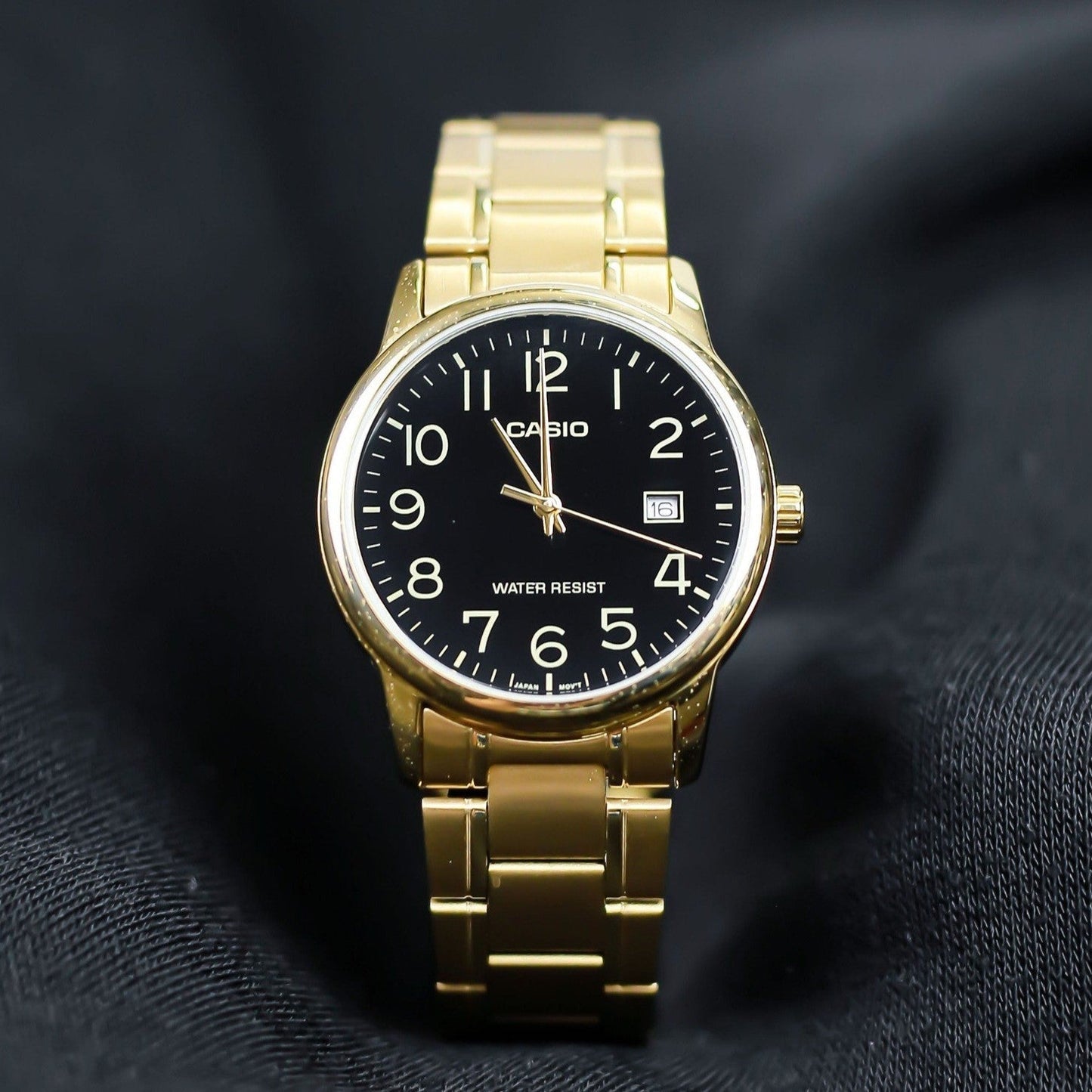 RELOJ CASIO ORIGINAL DORADO MTP-V002G-1B | CAS-19