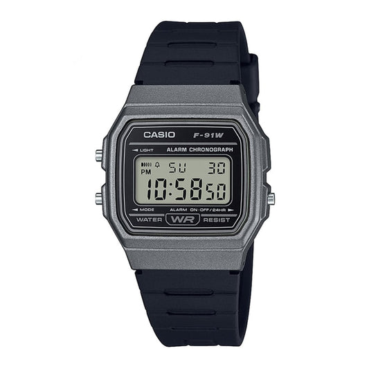 RELOJ CASIO ORIGINAL NEGRO | F-91WM-1BDF |  CAS-1