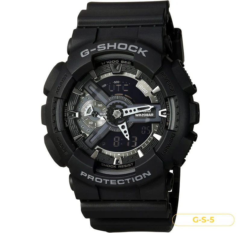 RELOJ G-SHOCK - DEPORTIVO NEGRO GA-110 | G-S-5