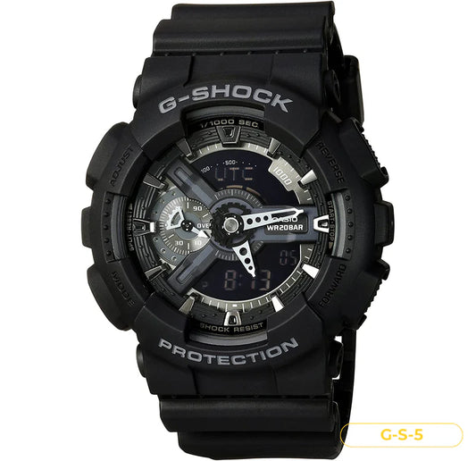 RELOJ G-SHOCK - DEPORTIVO NEGRO GA-110 | G-S-5