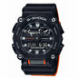 RELOJ G-SHOCK DEPORTIVO NEGRO CON ANARANJADO | SKU: G-S-206