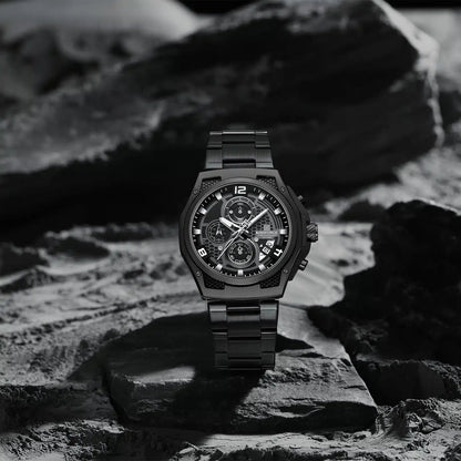 RELOJ NAVIFORCE NF 8051 ORIGINAL ELEGANTEN NEGRO PLATEADO 8051 | NAV-105, NAV-106