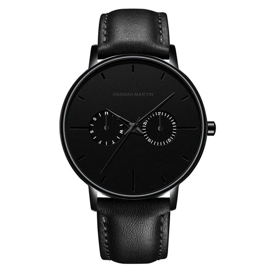 RELOJ ORIGINAL HANNAH MARTIN ELEGANTE Y CASUAL - NEGRO | SKU: HAN-76