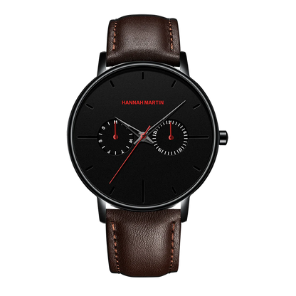 RELOJ ORIGINAL HANNAH MARTIN ELEGANTE Y CASUAL - NEGRO, MARRON Y PLATEADO | HAN-73 | HAN-74 | HAN-75 | HAN-76 | HAN-77 | HAN-78