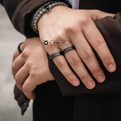 ANILLO VECTORIZADO NEGRO | SKU: RIN-47