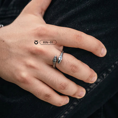ANILLO SLIM SNAKE PLATEADO | RIN-61